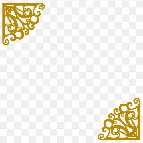 Corner design golden colour free download